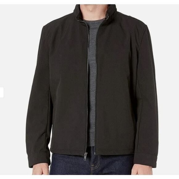 Marc New York Andrew Marc Finn Bonded Mens Jacket Size Small All Weather Black - Picture 2 of 16